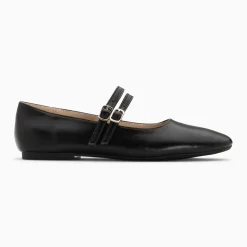 Ballerines Luce noires à doubles brides