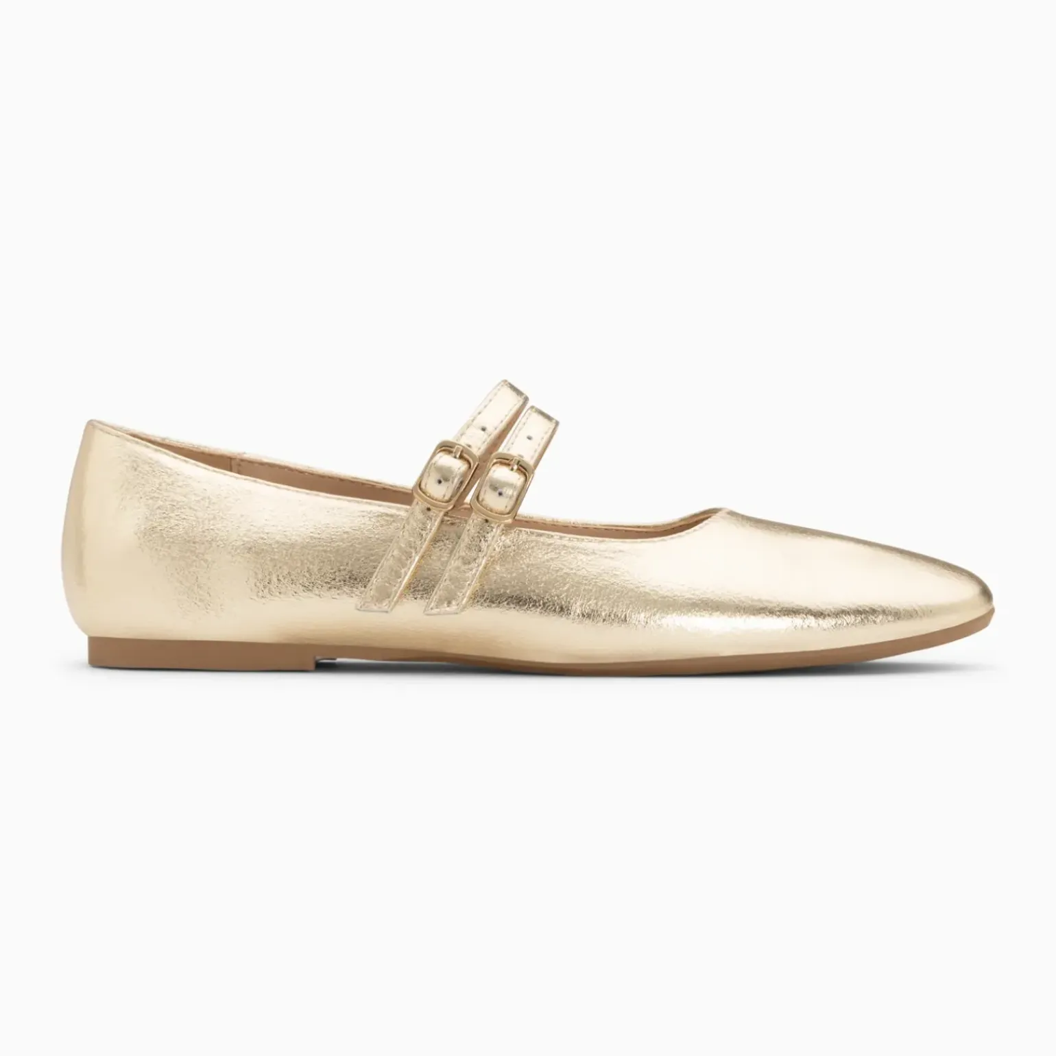 Ballerines Luce or à doubles brides