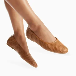 Ballerines Provence tressées camel