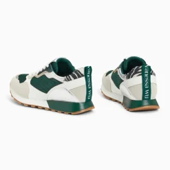 Baskets Bérénice vert et gris à semelle running
