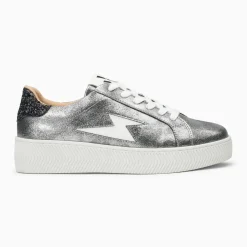 Baskets éclair Elodie anthracite à lacets