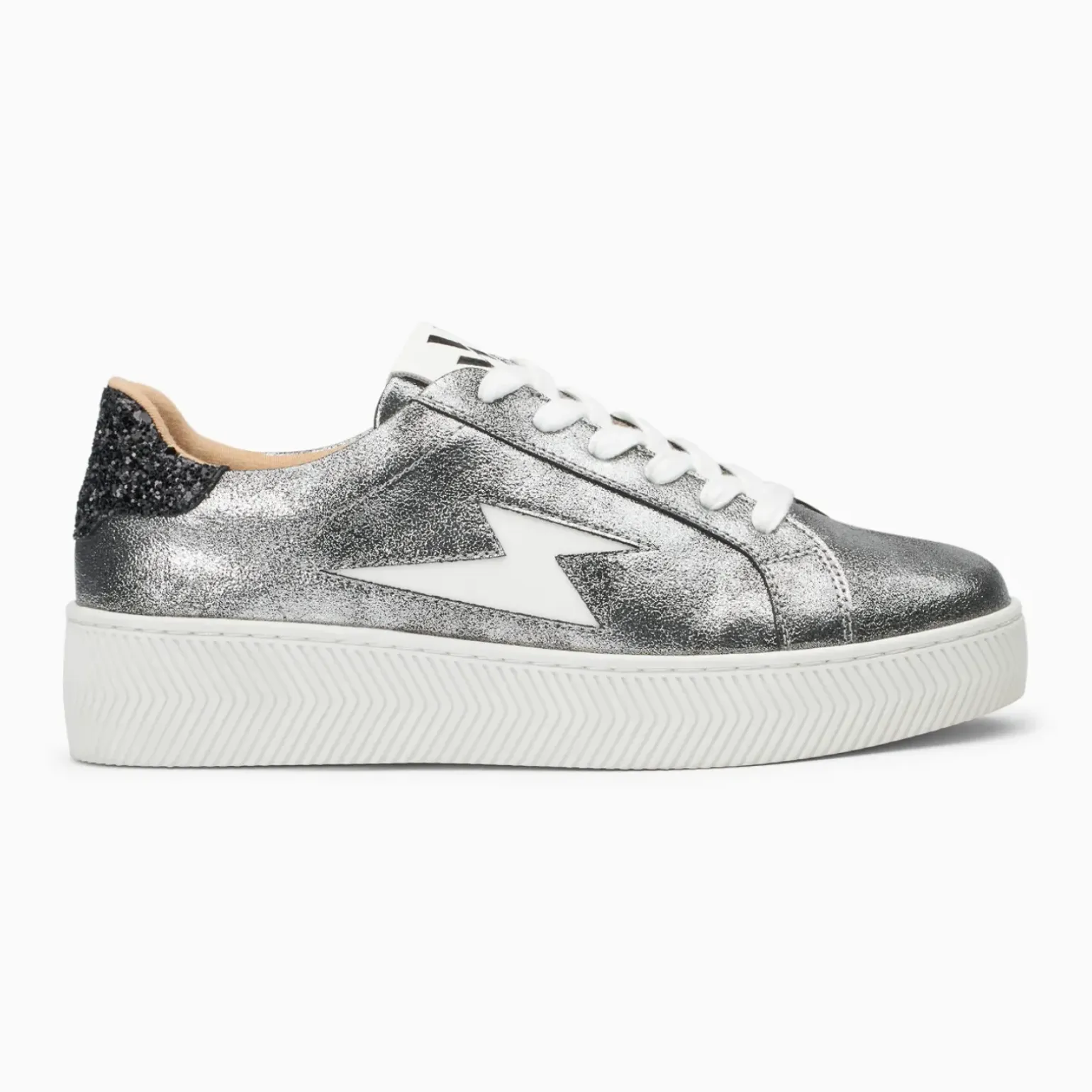 Baskets éclair Elodie anthracite à lacets