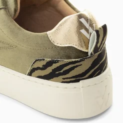 Baskets éclair Jessie kaki à lacets