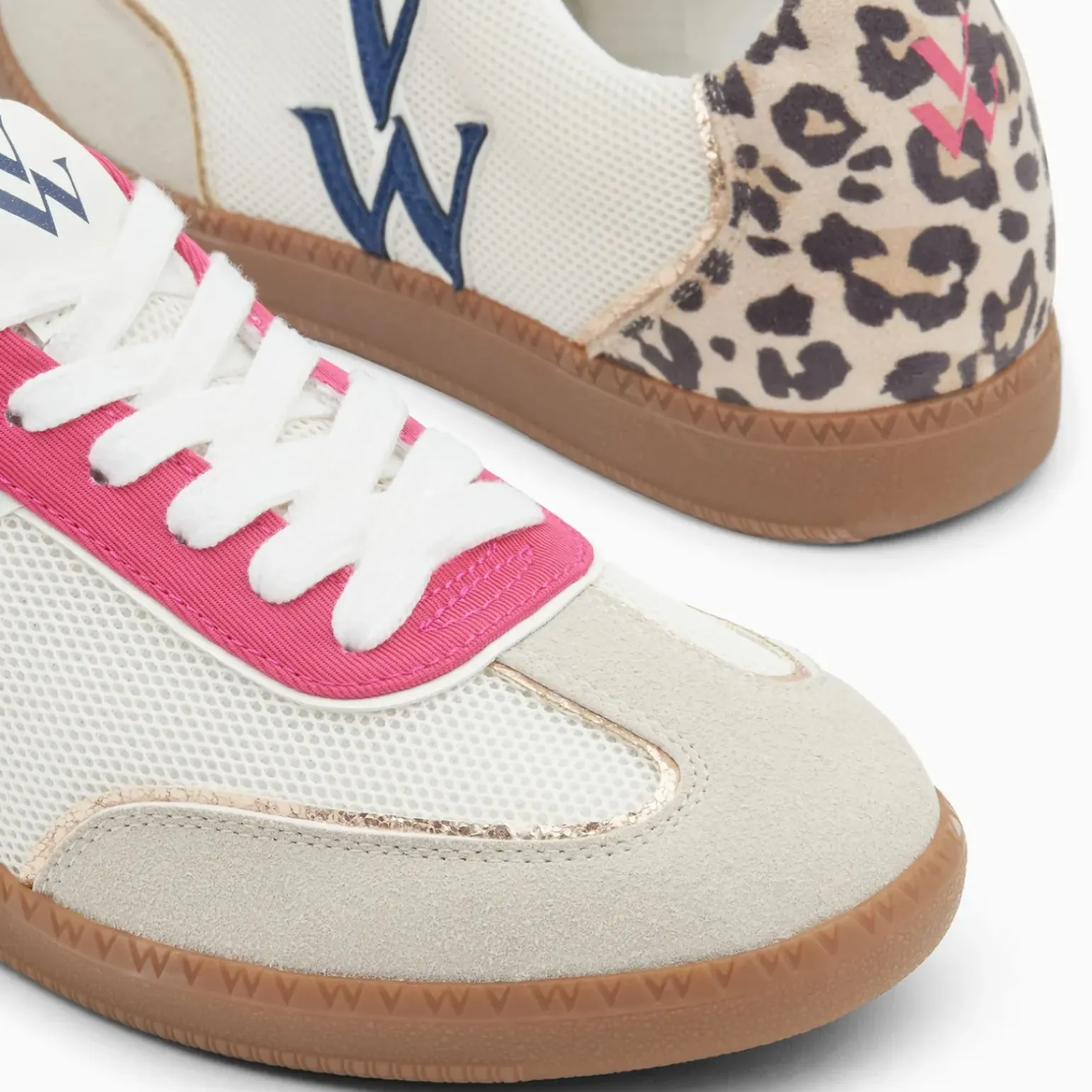 Baskets monogramme Charlize multicolores à semelle rétro