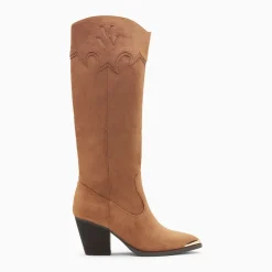 Bottes santiags Maud camel à talon