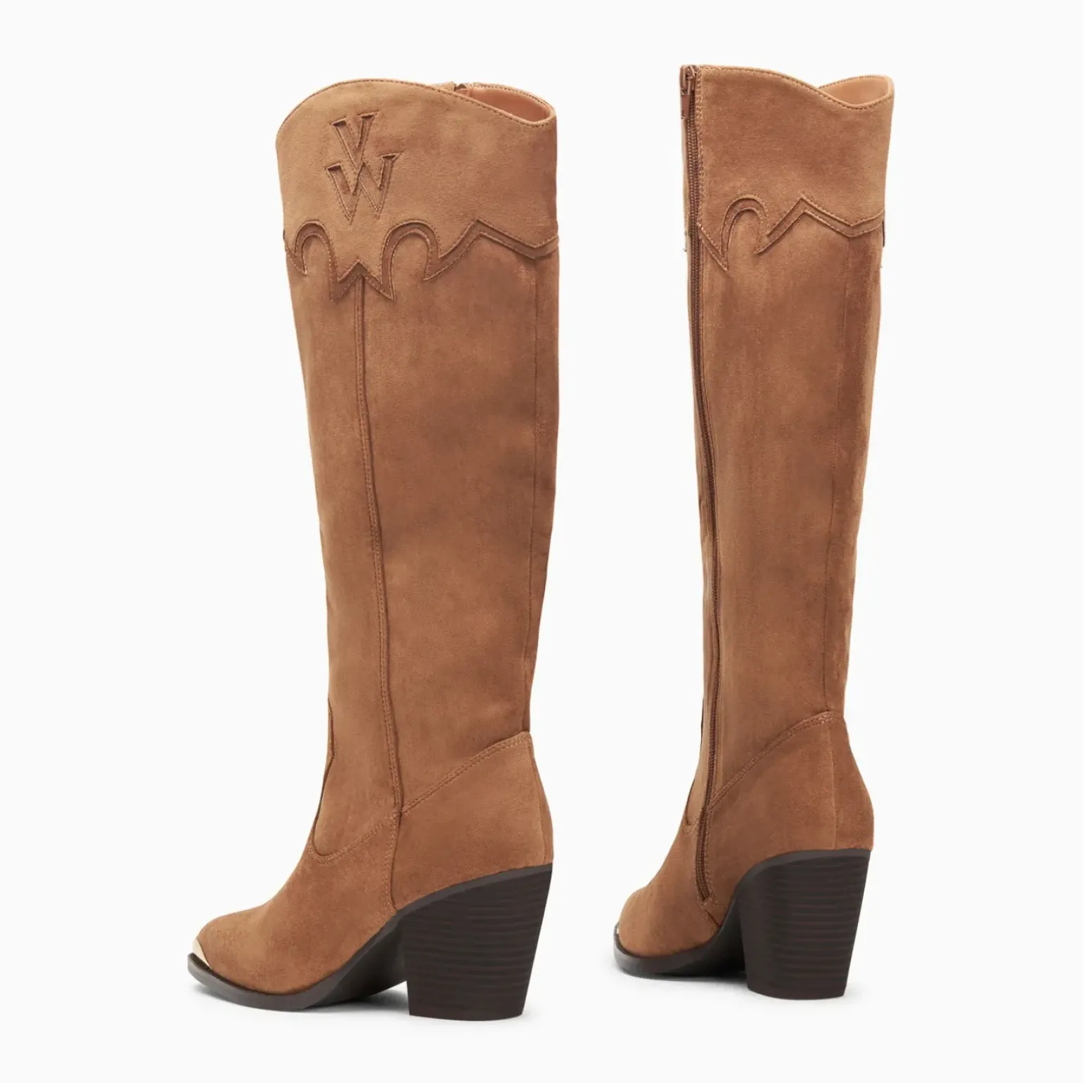 Bottes santiags Maud camel à talon