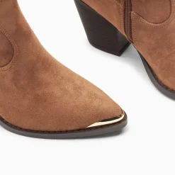 Bottes santiags Maud camel à talon