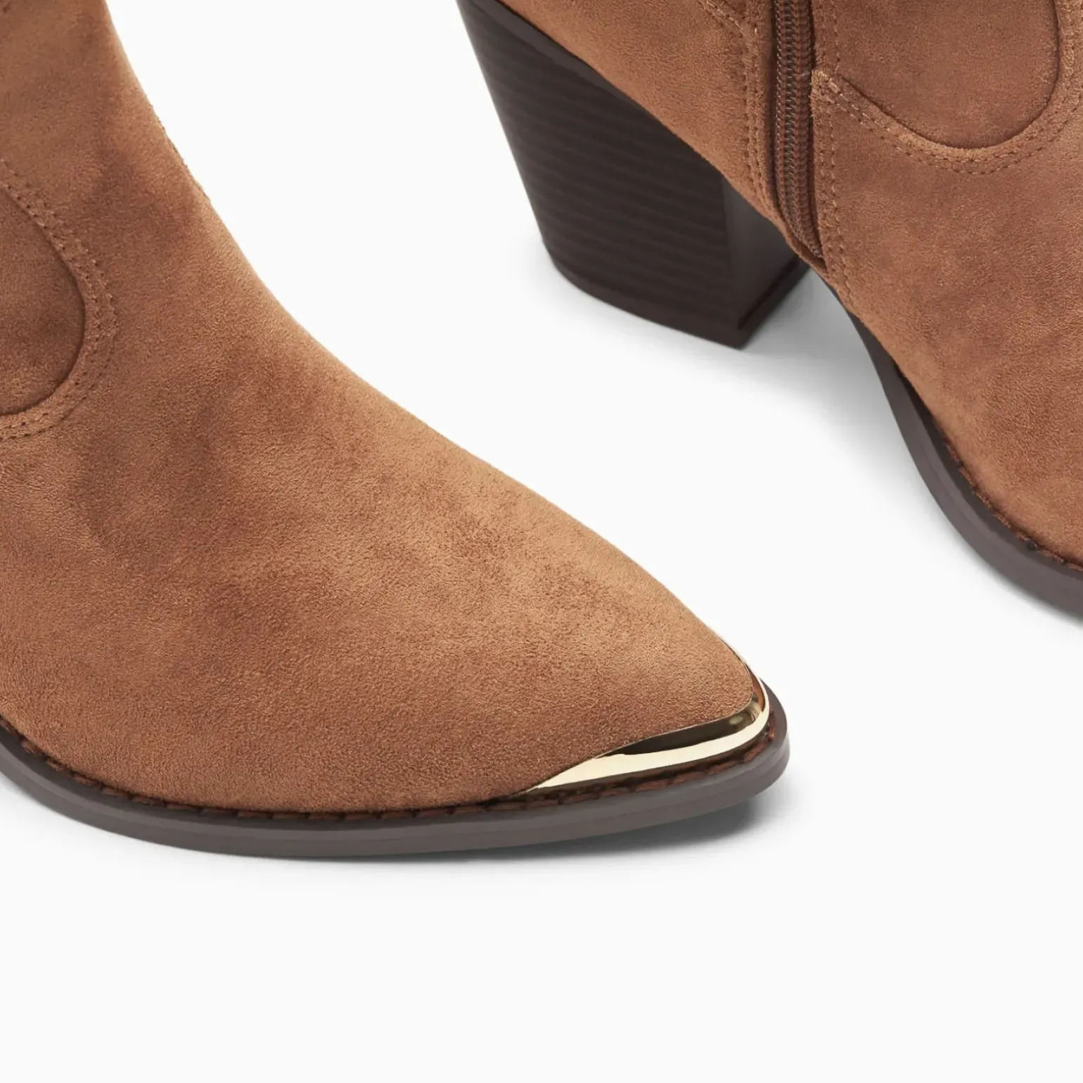 Bottes santiags Maud camel à talon