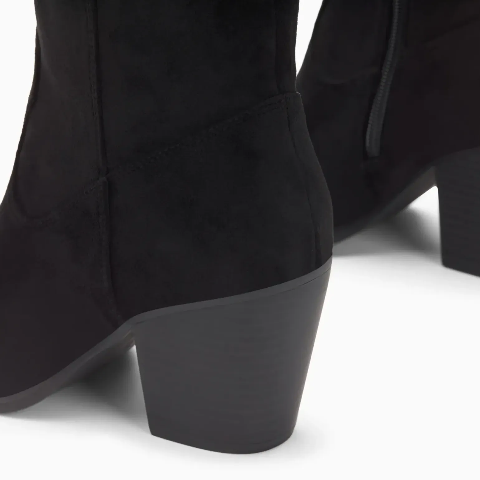 Bottes santiags Maud noires à talon