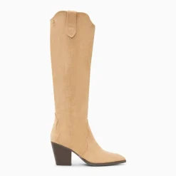 Bottes santiags Sharon beiges à talon