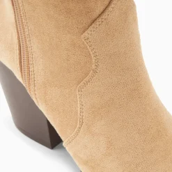 Bottes santiags Sharon beiges à talon