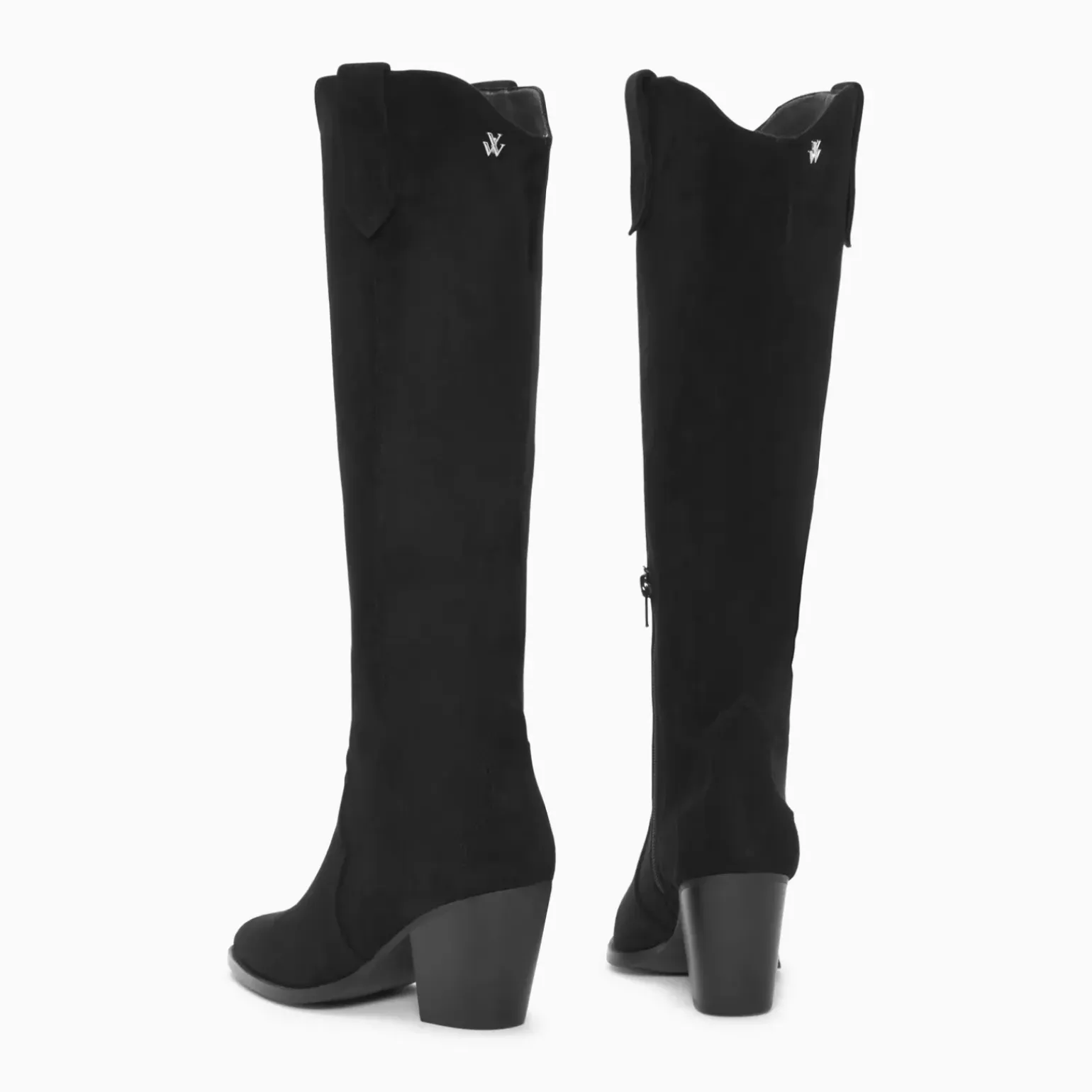 Bottes santiags Sharon noires à talon