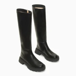 Bottes Sofia noires à semelle crantée