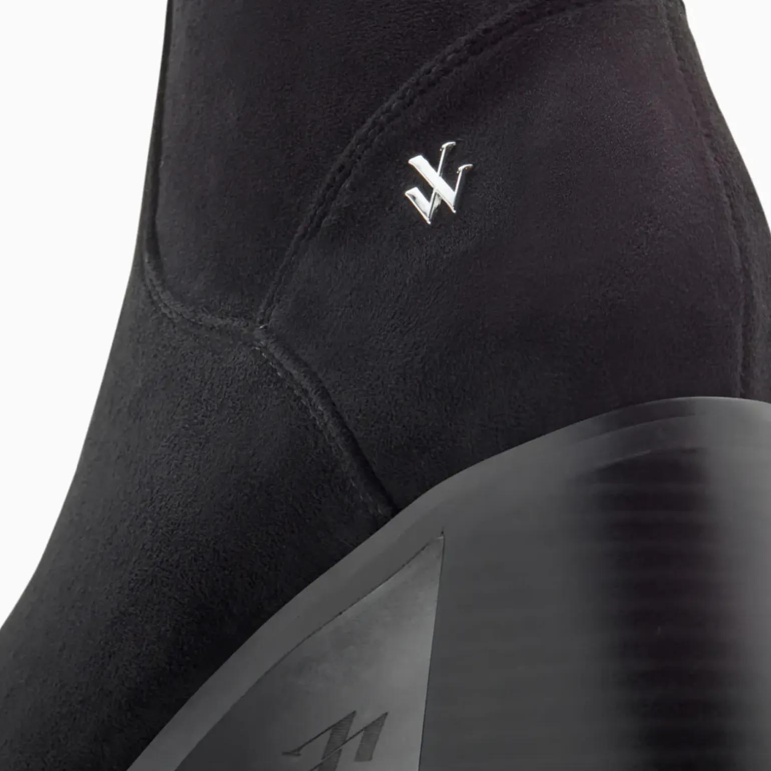 Bottines chaussettes Alizée noires à talon trapèze