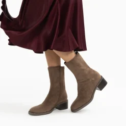 Bottines chaussettes Bobby taupe