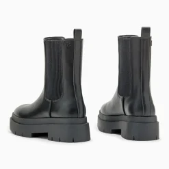 Bottines Chelsea Océane noires à plateforme crantée
