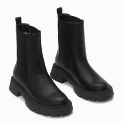 Bottines Chelsea Phoebe noires à semelle oversize
