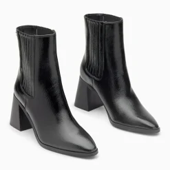 Bottines montantes Taylor noires à talon trapèze