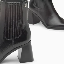 Bottines montantes Taylor noires à talon trapèze