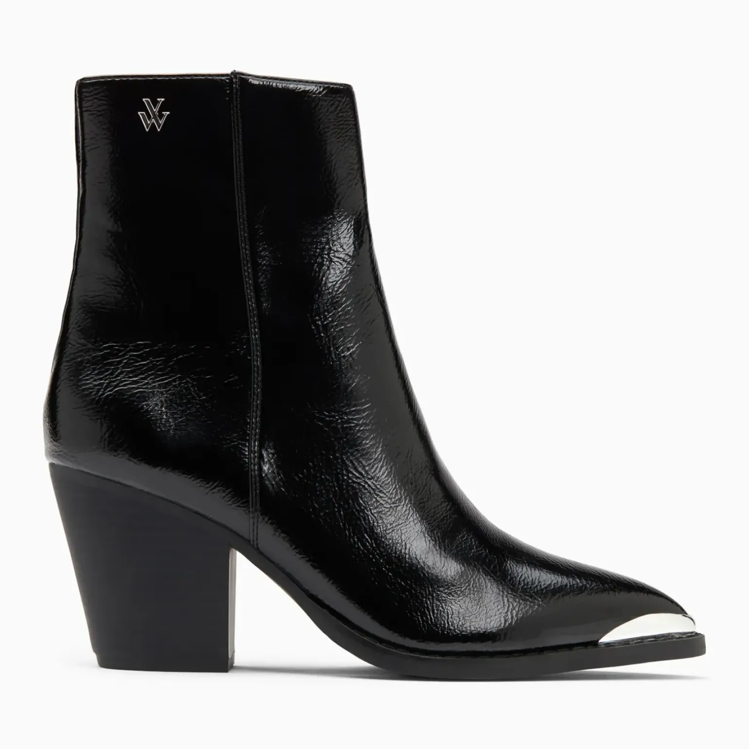 Bottines santiags Amandine noires à talon
