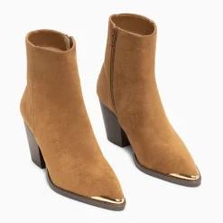 Bottines santiags Jenn camel à talon