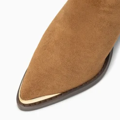 Bottines santiags Jenn camel à talon