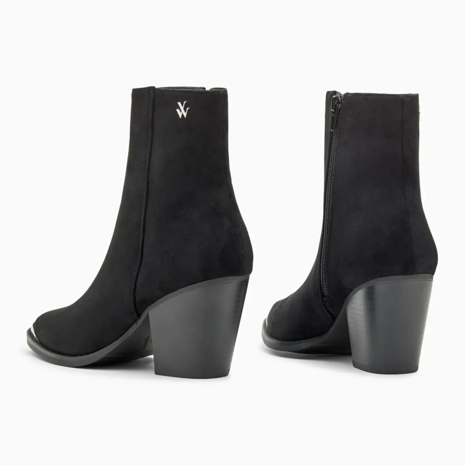 Bottines santiags Jenn noires à talon
