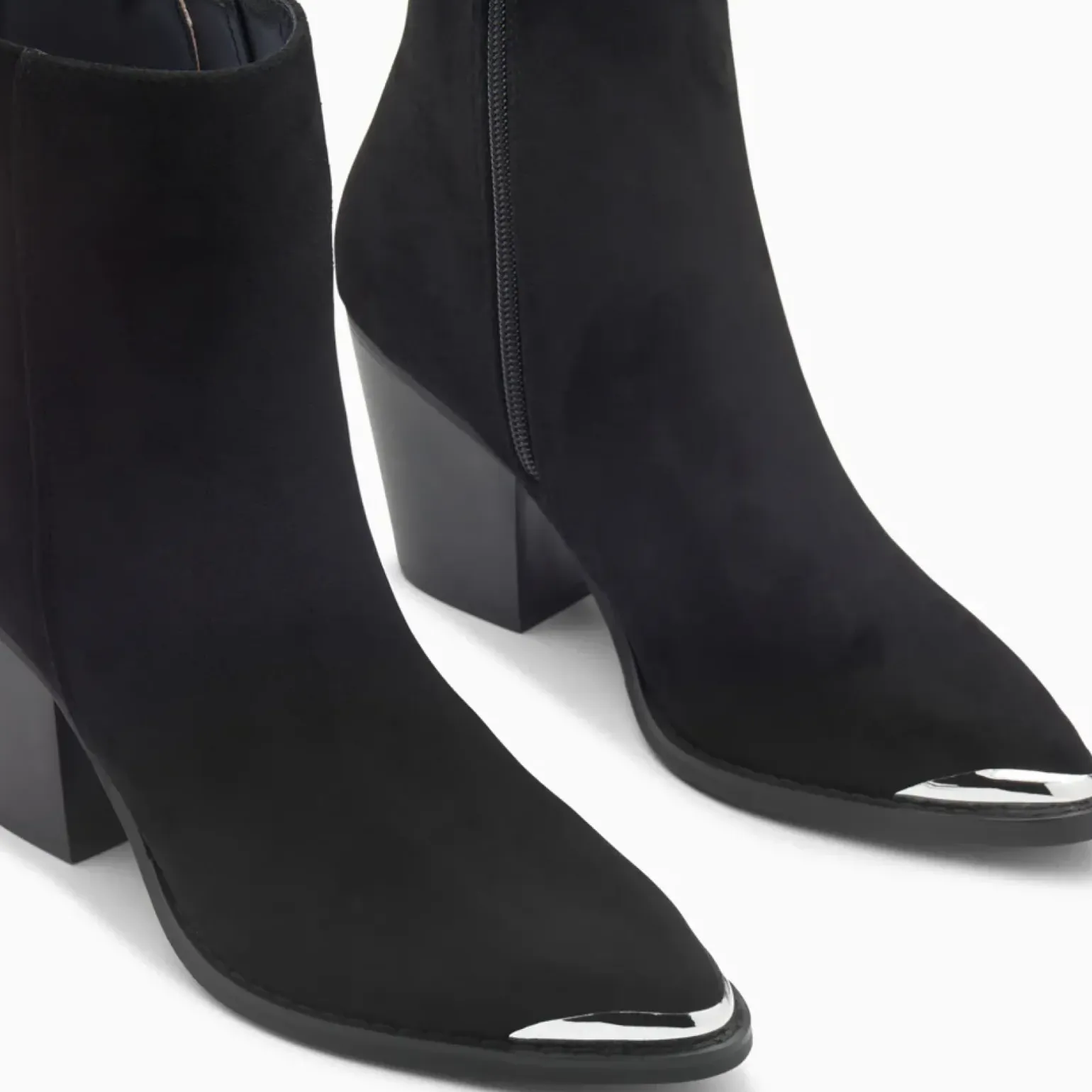 Bottines santiags Jenn noires à talon