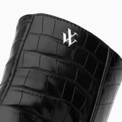 Bottines santiags Jenn noir croco à talon