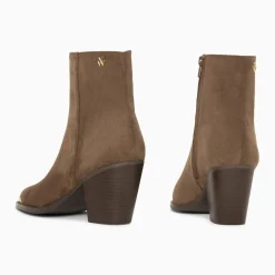 Bottines santiags Jenn taupe à talon