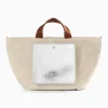 Cabas Iris beige à pochette argent
