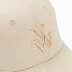 Casquette Clem beige à monogramme brodé