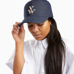 Casquette Clem denim à monogramme brodé