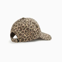 Casquette Clem léopard à monogramme brodé