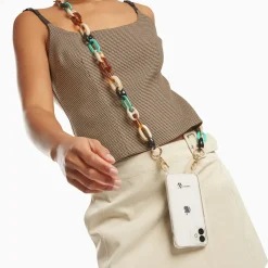 Chaîne de téléphone Noemie multicolore