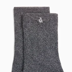 Chaussettes Quinn noir et argent pailleté