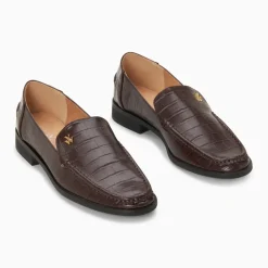 Mocassins Marianne marron croco