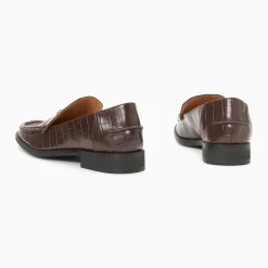 Mocassins Marianne marron croco