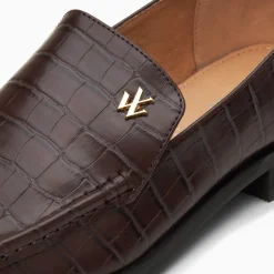 Mocassins Marianne marron croco