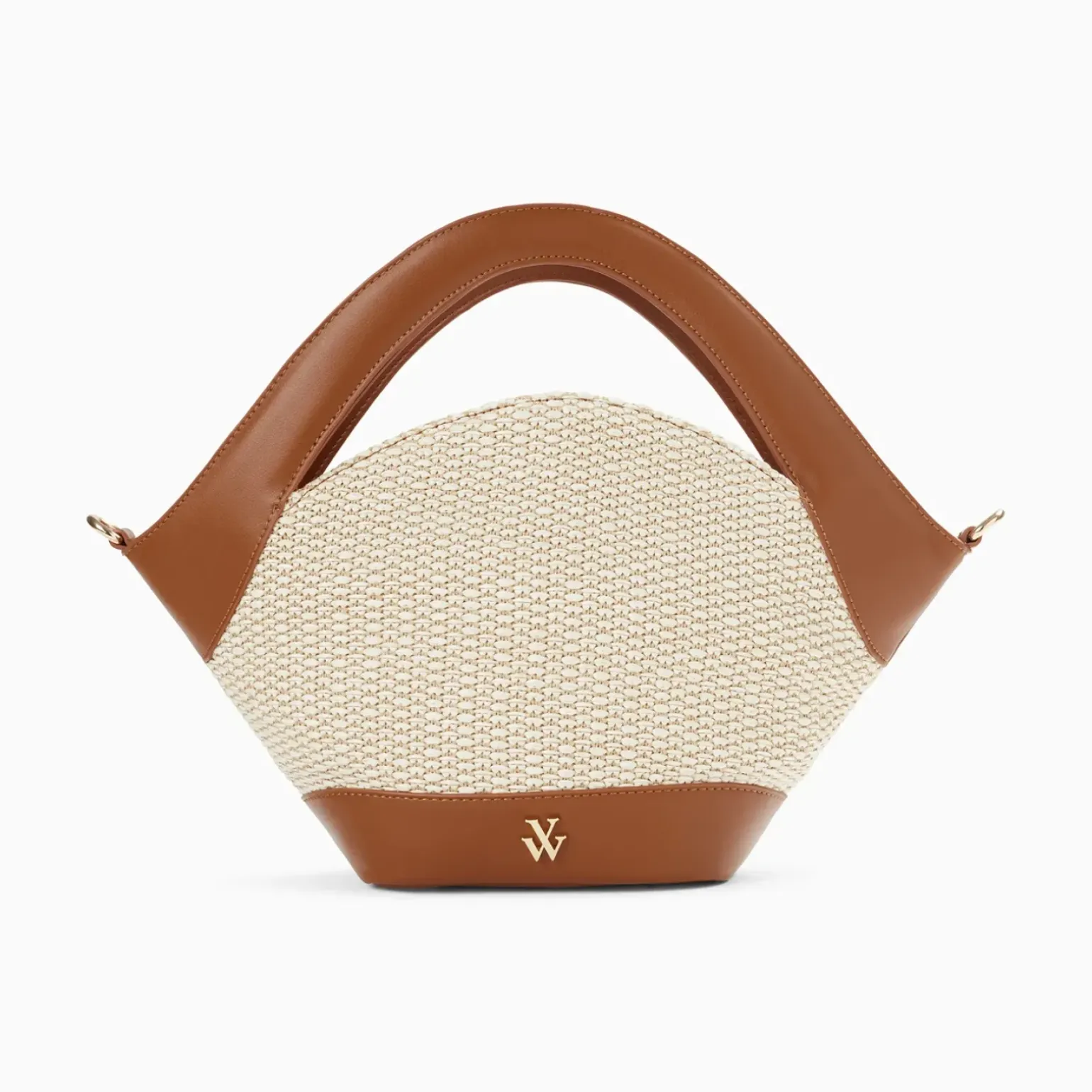 Petit sac panier Juliane beige et camel