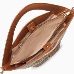 Petit sac panier Juliane beige et camel