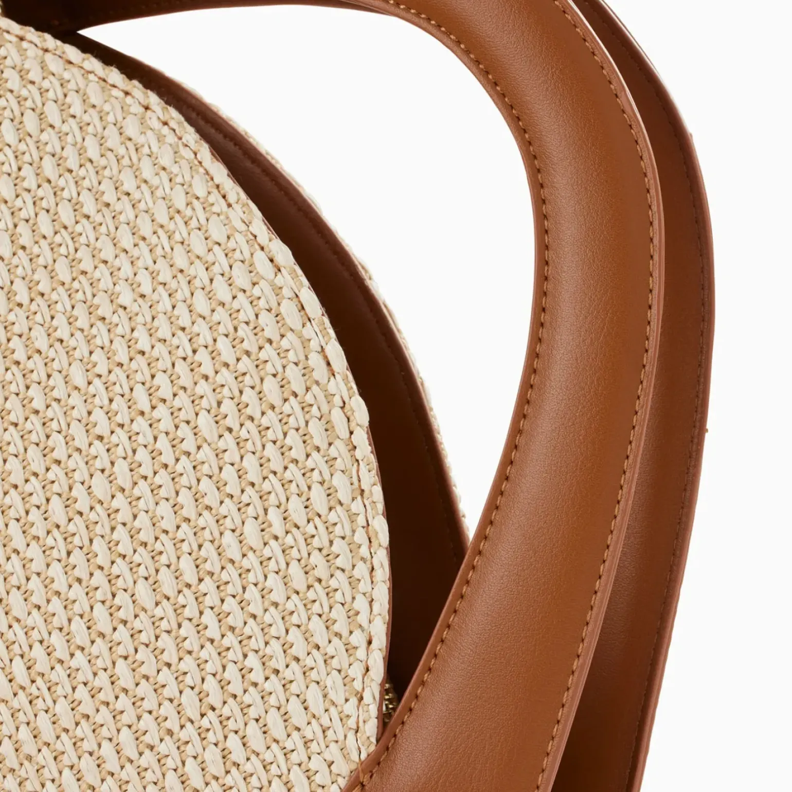 Petit sac panier Juliane beige et camel