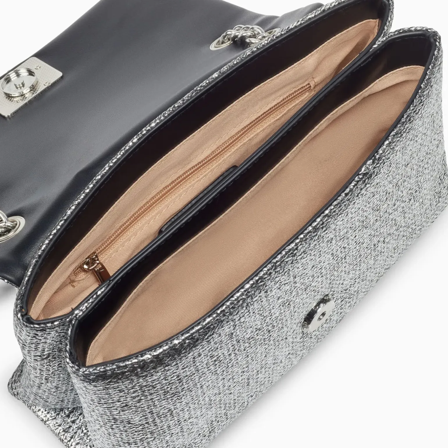 Sac à main Naomi argent à chaîne