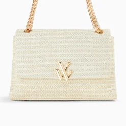 Sac à main Naomi ivoire à chaîne