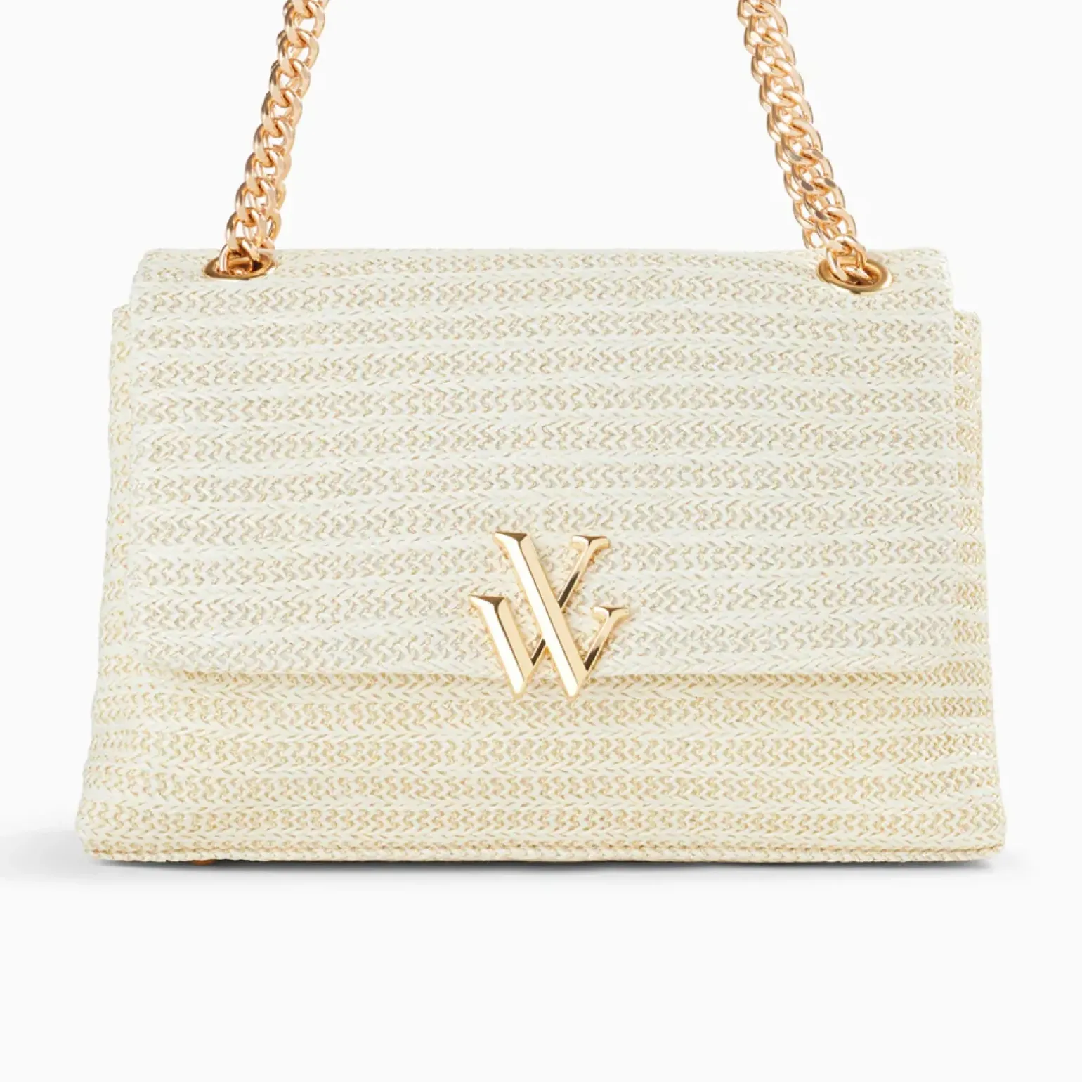 Sac à main Naomi ivoire à chaîne