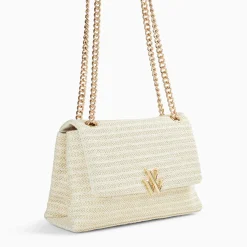 Sac à main Naomi ivoire à chaîne