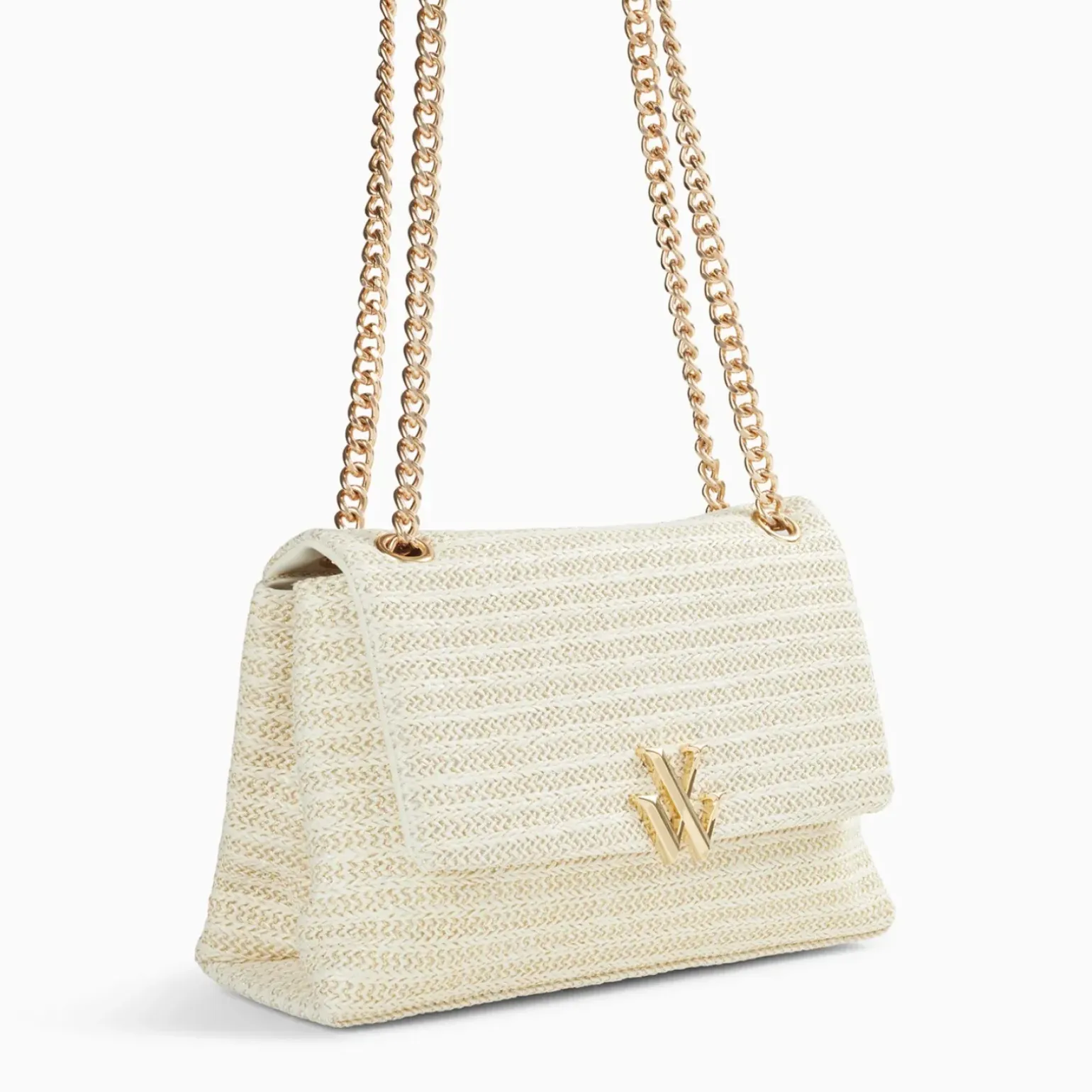 Sac à main Naomi ivoire à chaîne