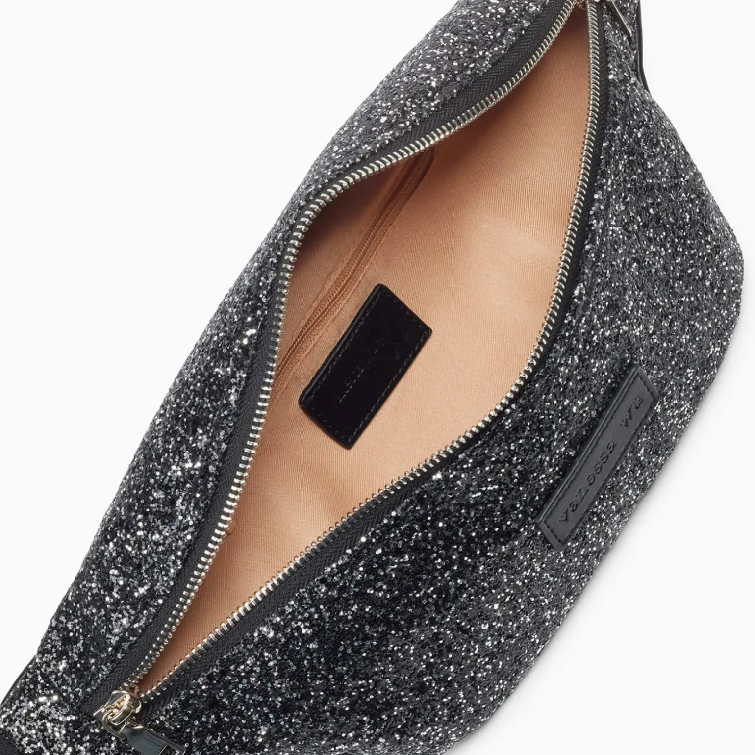 Sac banane Lydie noir à paillettes