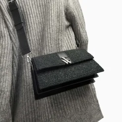 Sac Dalila noir à rabat