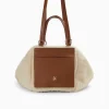 Sac week-end Kenza beige et camel en fausse fourrure